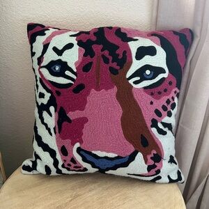 Tibetan Tiger Woven Throw Pillow